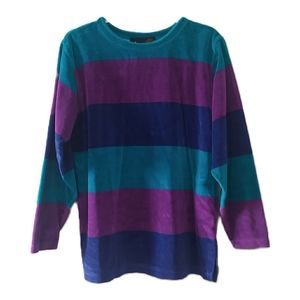 Velvety Striped Long Sleeve